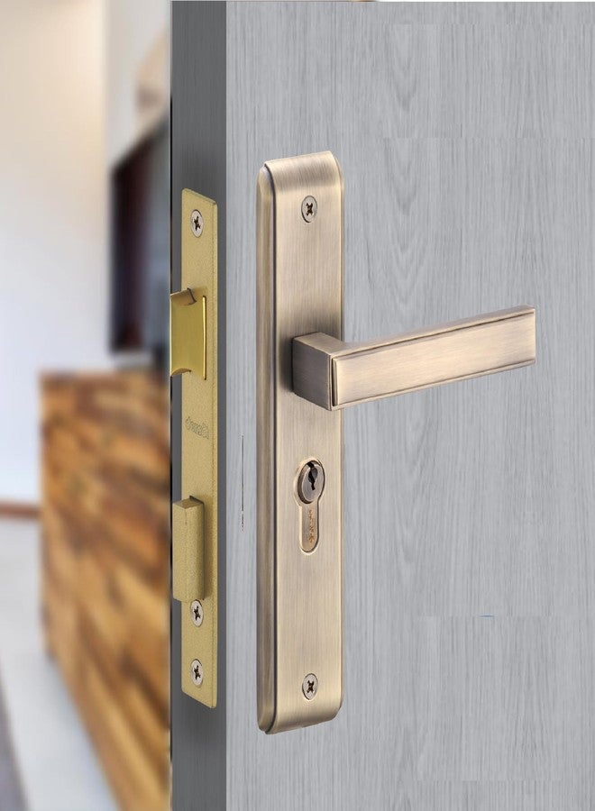 Dorset Kaira 8 inch Mortise Door Lockset - 60 mm Key and Knob Cylinder | Ideal for Bedroom/Main Doors, Antique Finish | HLKAIAPT - Image 1
